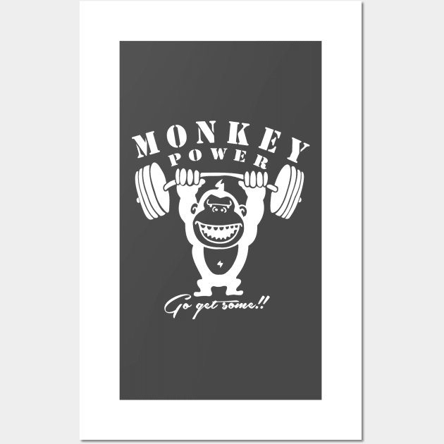 Monkey Power - Go Get Some Wall Art by GR8DZINE